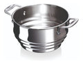 Panier Chef Vapeur Inox 18/10 Compatible Casseroles 16 18 20 cm Cuisson Saine Sans Matière Grasse